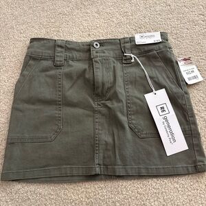 Olive Green Mini Skirt from TJMaxx Re/Generation